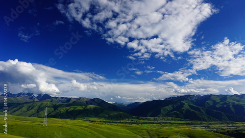 mountains in ganzi, sichuan