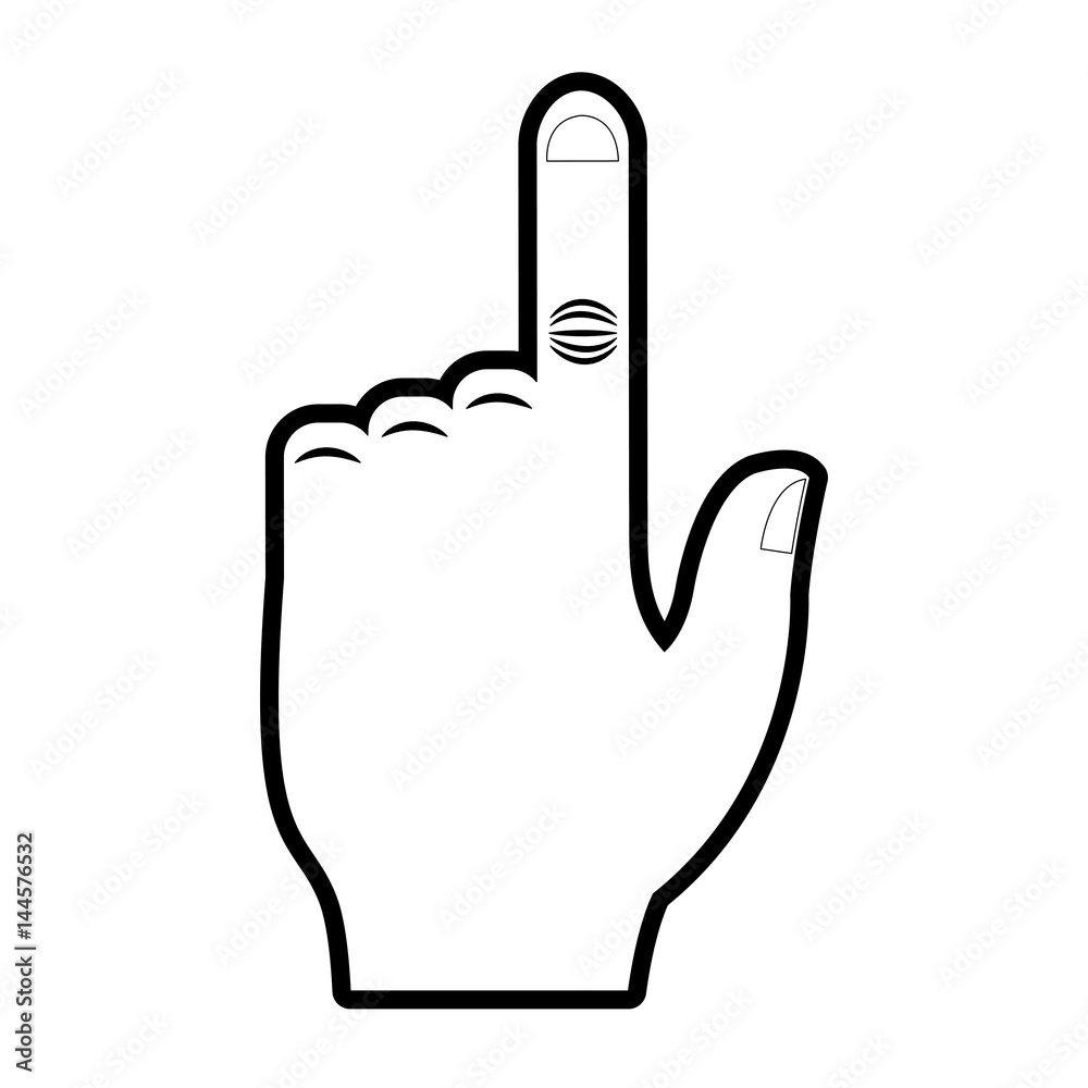 hand pointing with index finger icon image vector illustration design hand pointing with index finger icon image vector illustration design