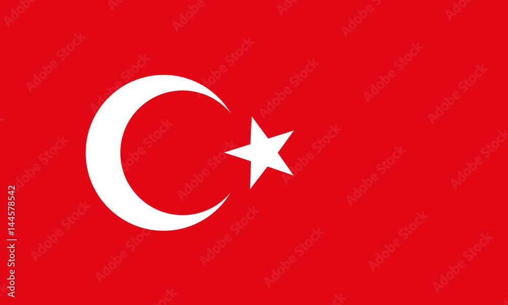 Obraz premium vector of turkey flag