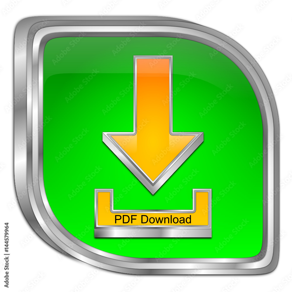 PDF Download button - 3D illustration PDF Download button - 3D illustration