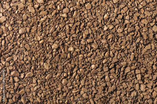 granulated coffee texture close-up