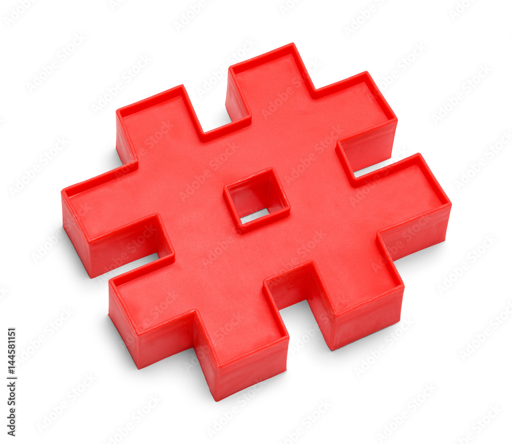 Obraz premium Plastic Hash Tag