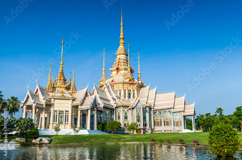 Landmark wat thai Temple at Wat None Kum in Nakhon Ratchasima province Thailand © petcharapj