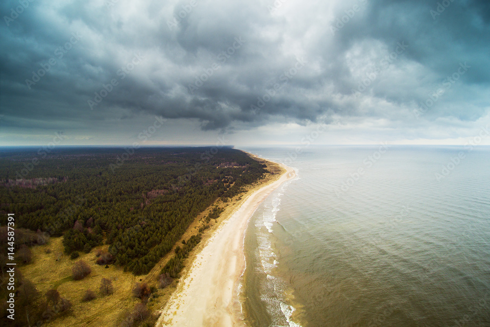 Baltic sea coast, Latvia.