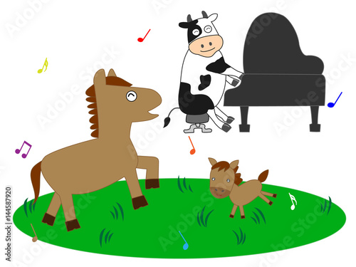 牧場のコンサート