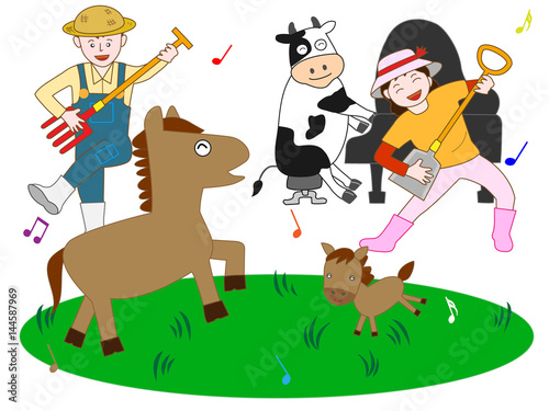 牧場のコンサート