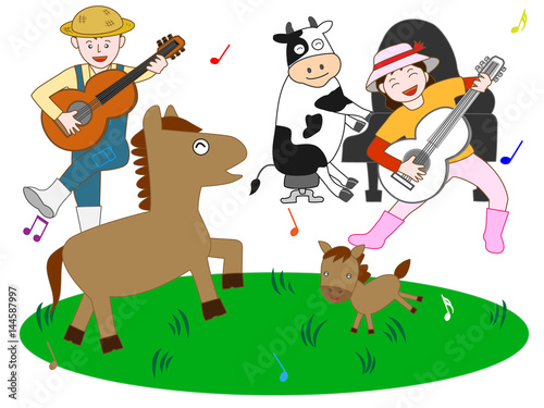 牧場のコンサート