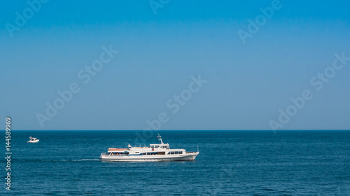 ship and boat in blue sea © Roman