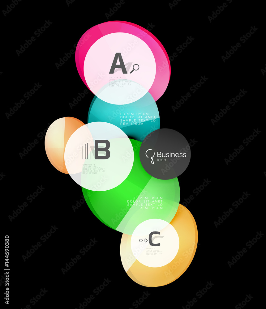 Geometrical abstract infographics banner template Geometrical abstract infographics banner template
