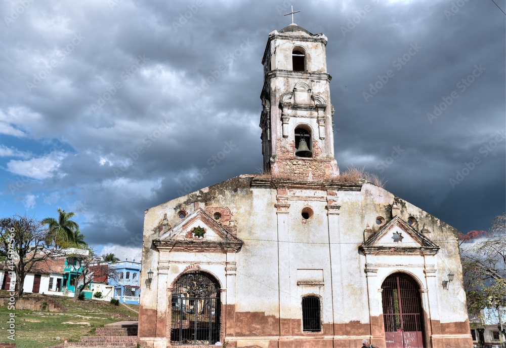 Ruin of the church Iglesia de Santa Ana in Trinidad, Cuba