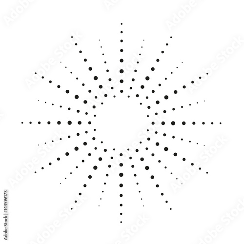 Halftone effect vector illustration