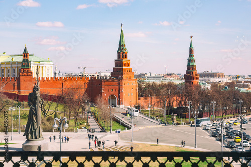 The Moscow Kremlin from an unusual viewpoint, Russia