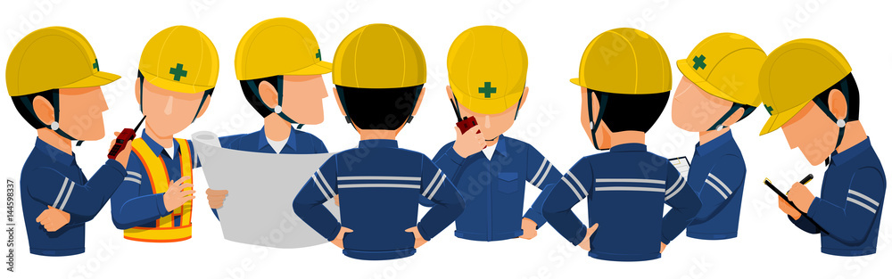 Workers are meeting together on transparent background
Workers are meeting together on transparent background