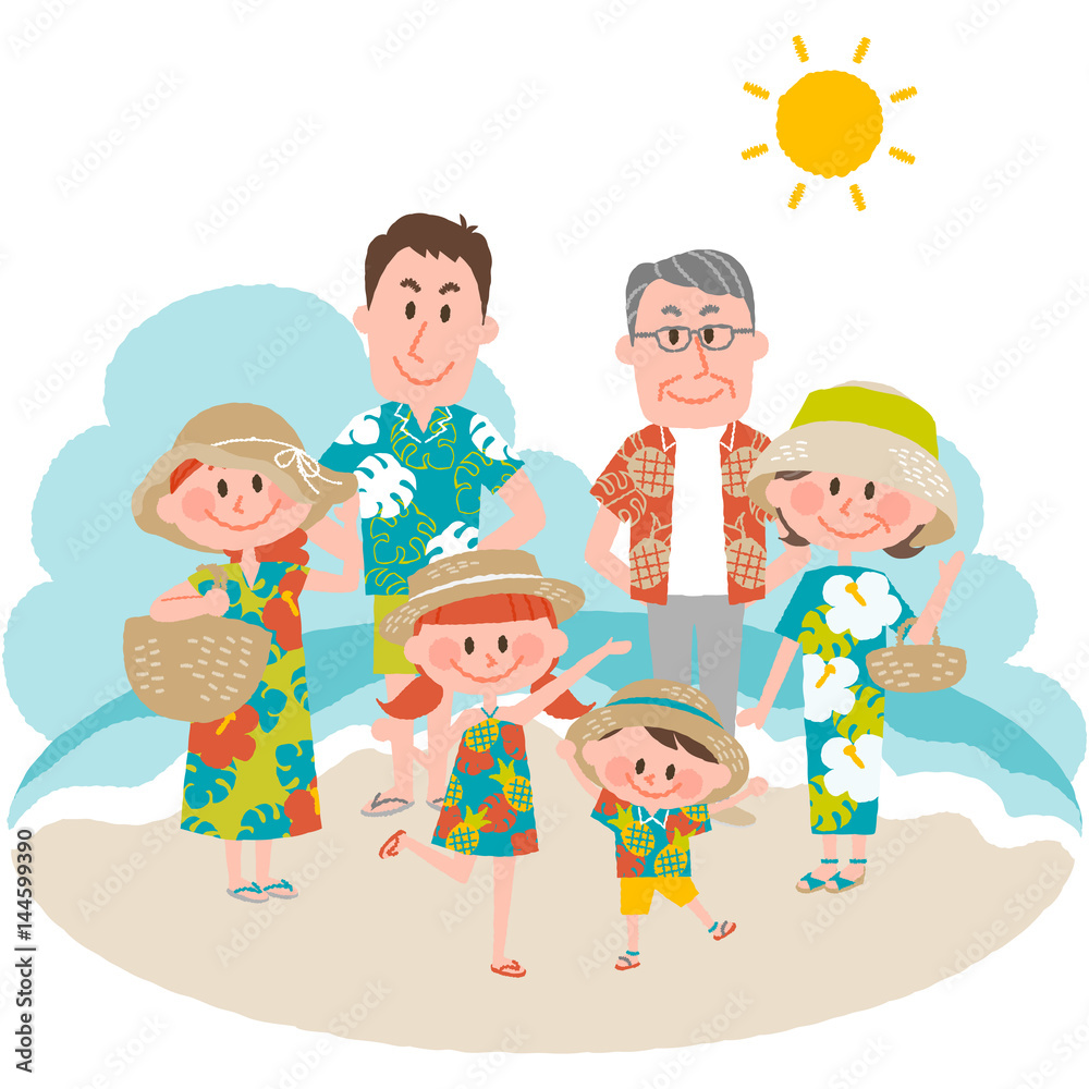 a family vacation on the beachfront a family vacation on the beachfront