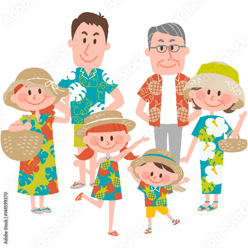 a family vacation on the beachfront