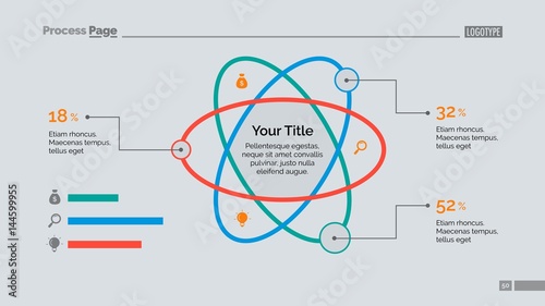 Atom Percentage Chart Slide Template