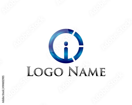 I initials, logo name