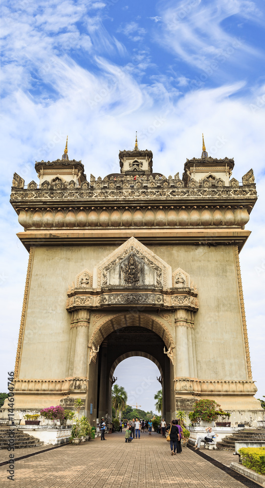Patuxay literally meaning victory gate in vientiane, Laos