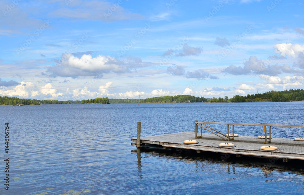 Obraz premium View of Saimaa lake.