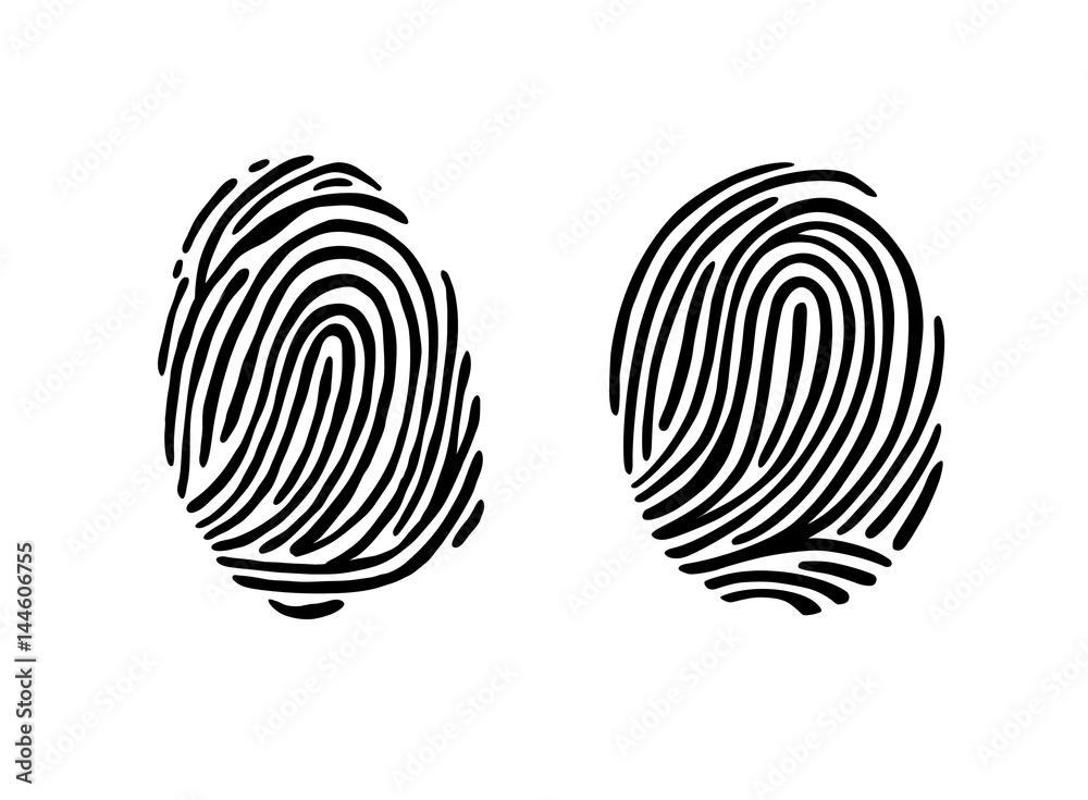 Thumb print fingerprint vector illustration Thumb print fingerprint vector illustration