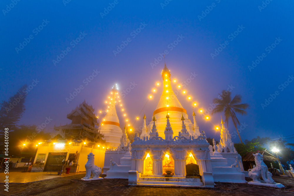 Kong Moo Temple in Mae Hong Son Province in Thailand