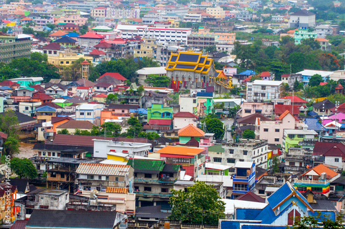 Top View of Ta Chi Lek City in Myanmar