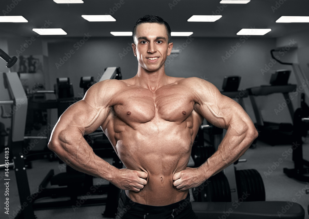 Muscular athletic bodybuilder Muscular athletic bodybuilder