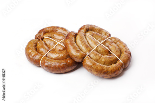 sausage on a white background