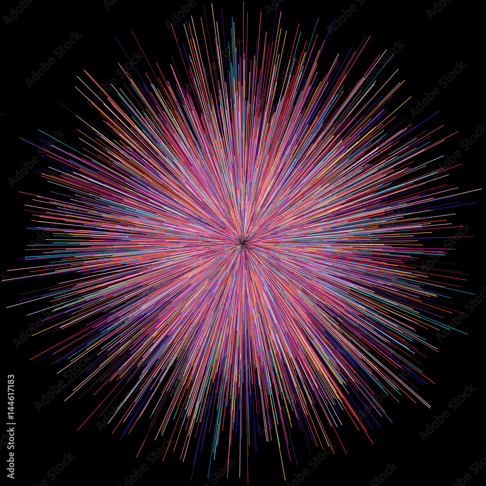 Abstract explosion burst of fireworks light Abstract explosion burst of fireworks light