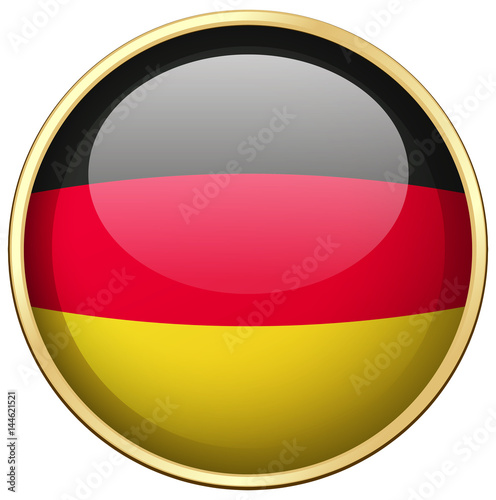 Free Download Germany flag on round badge - GFXLoad