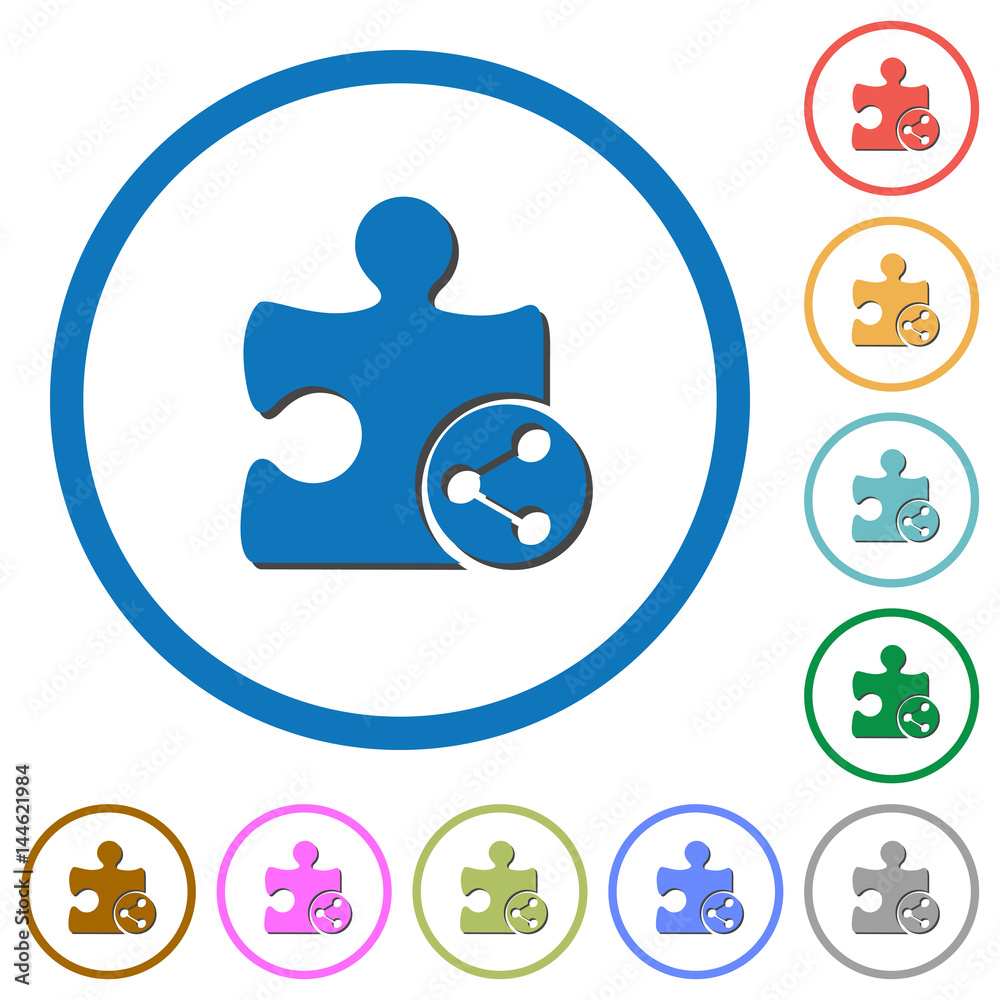 Share plugin icons with shadows and outlines Share plugin icons with shadows and outlines