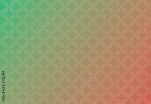 Abstract vector background green and red business of overlap circles beautiful.
