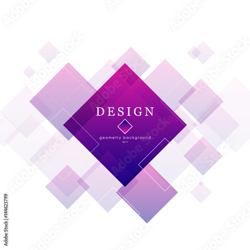 Abstract geometric background with rhombus