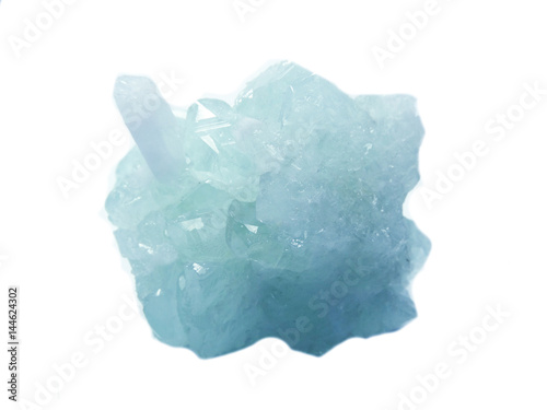 aquamarine crystal quartz geode geological crystals photo