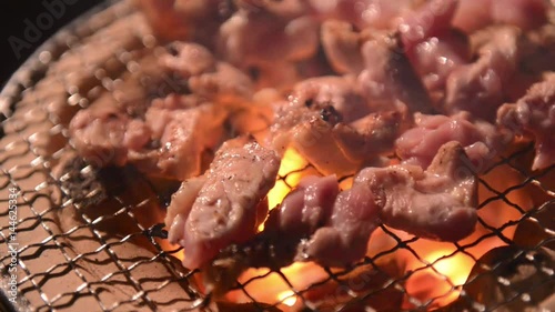 七輪で焼く炭火焼き鳥