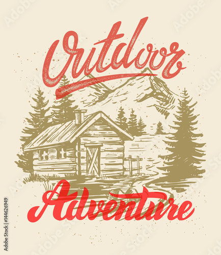 mountain landscape vector