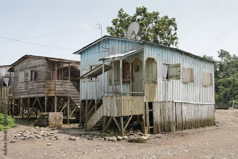 Dorf Ribeira Afonso, Sao Tome, Afrika