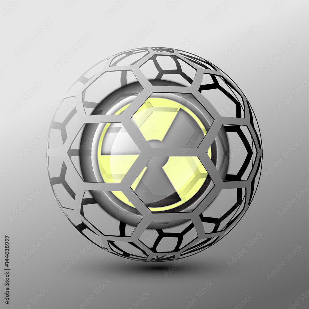 yellow logo nuclear weapon concept war bomb yellow logo nuclear weapon concept war bomb
