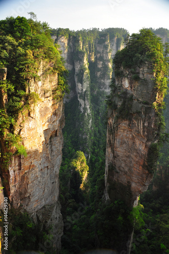 Quartz sandstone pillar in Zhangjiajie in China