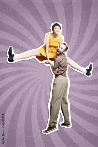 Fotografie Rock'n'roll dance boogie woogie