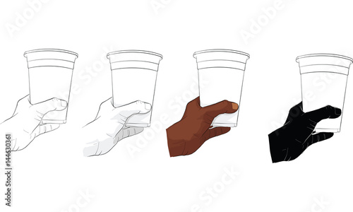 hand holding glass of water