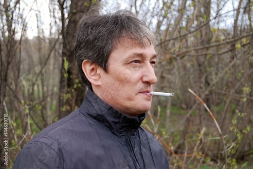 Man with a cigarette