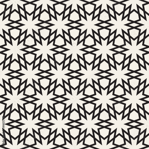 Vector Seamless Pattern. Abstract Geometric Background Design. Stylish Lattice Texture..