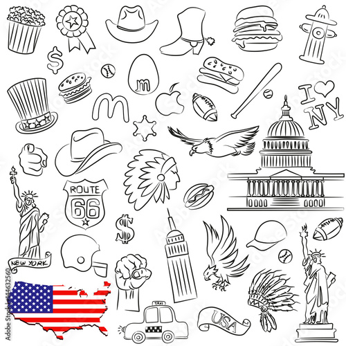 Symbols of USA photo