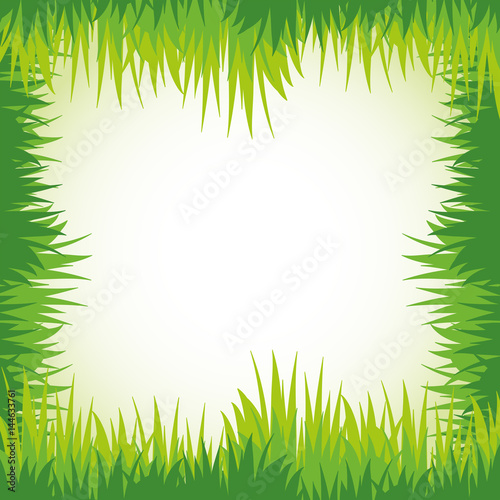 Green grass for frame template