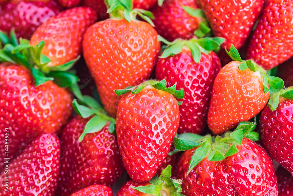 Plakat Frische Erdbeeren