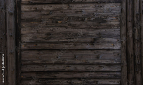 dark brown wood texture. background old panels with brown Large wooden shield, billboard