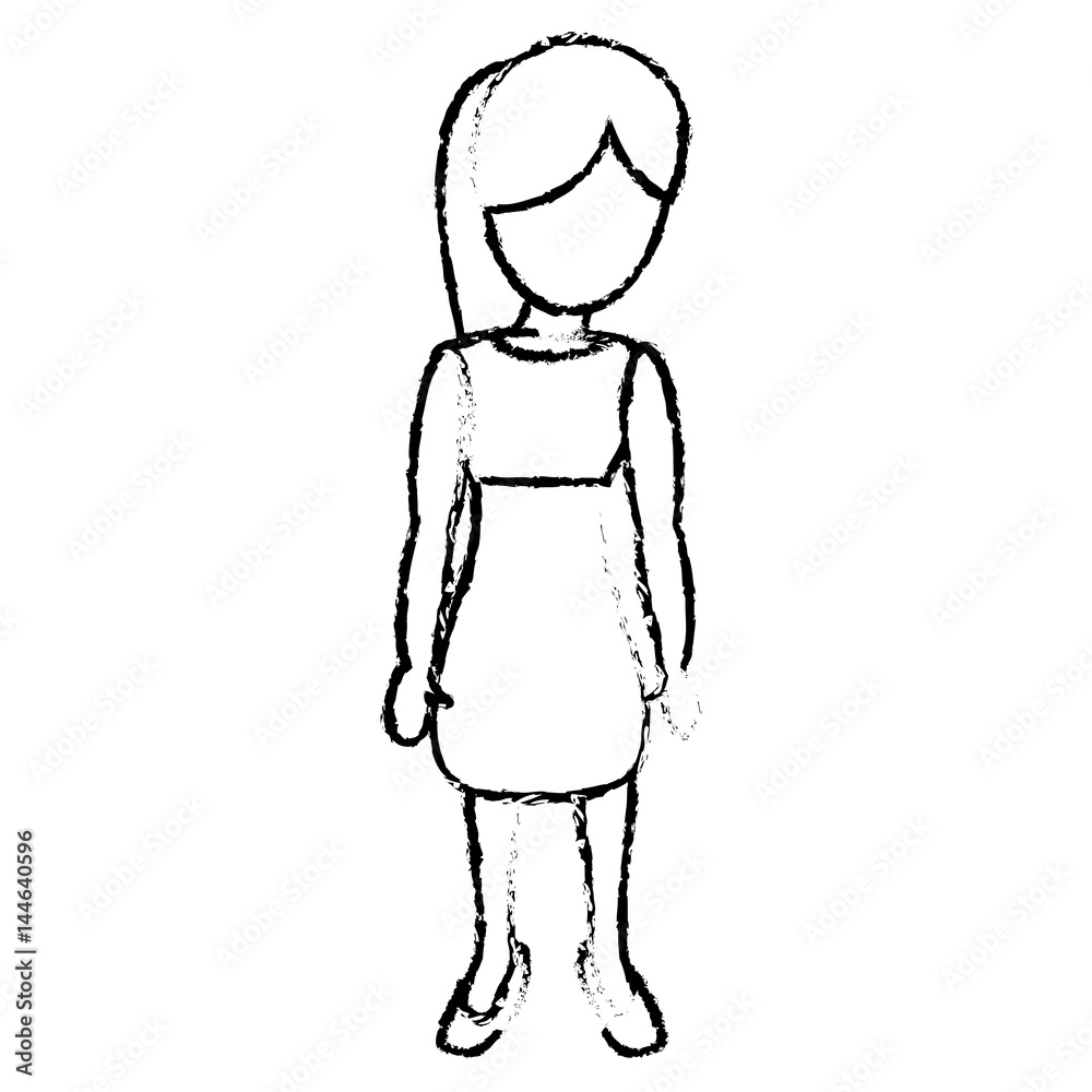 sketch woman mother character vector illustration eps 10 sketch woman mother character vector illustration eps 10