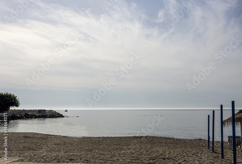 Typical beach landscape in Spain