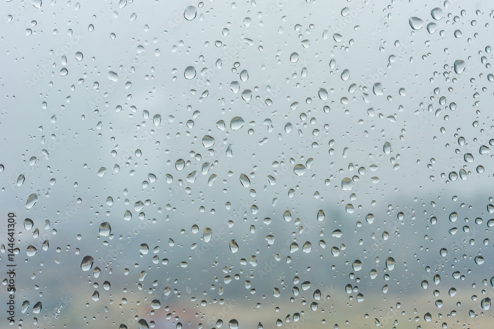 Rain drops om window background